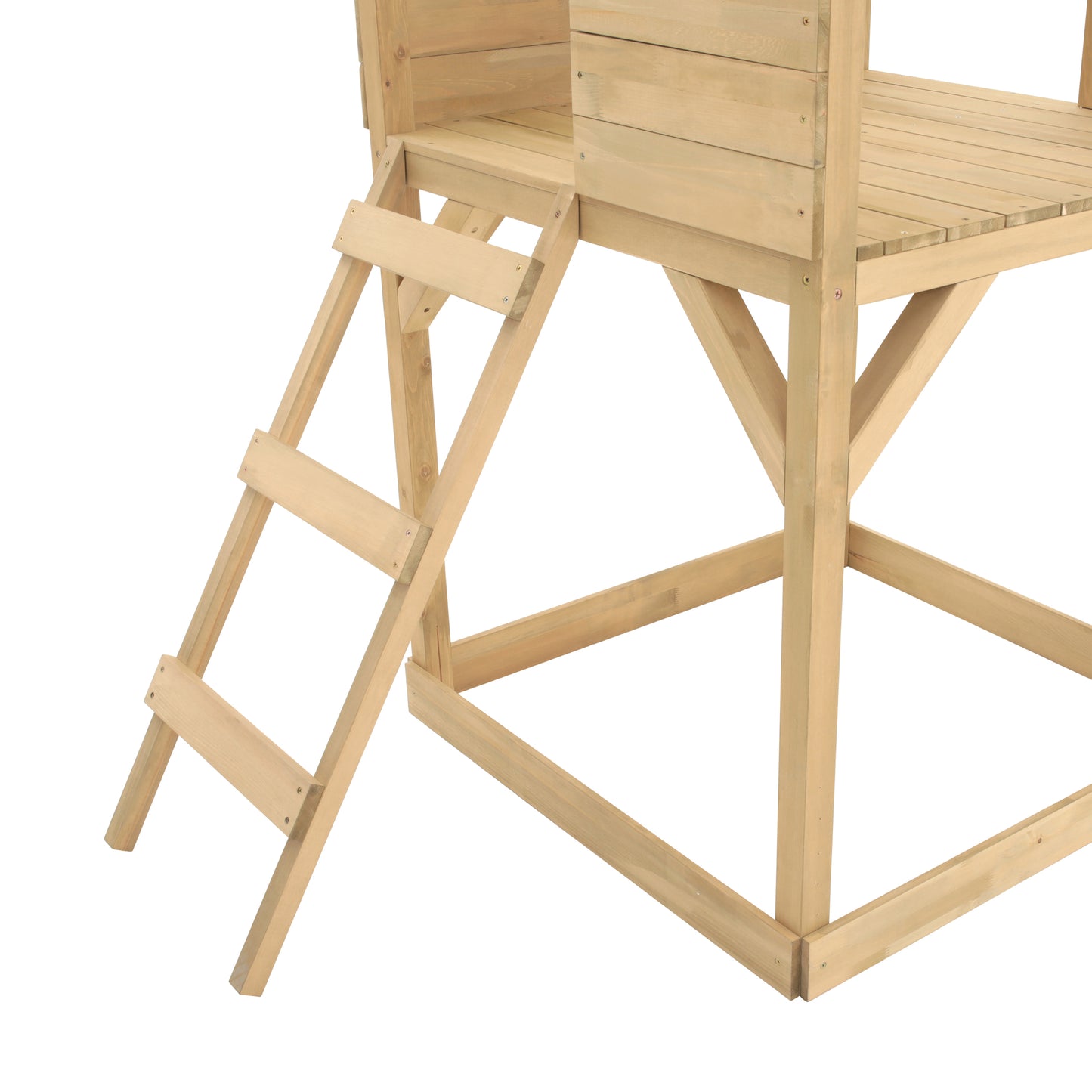 TP Treehouse Wooden Play Tower with Swing Arm and Slide