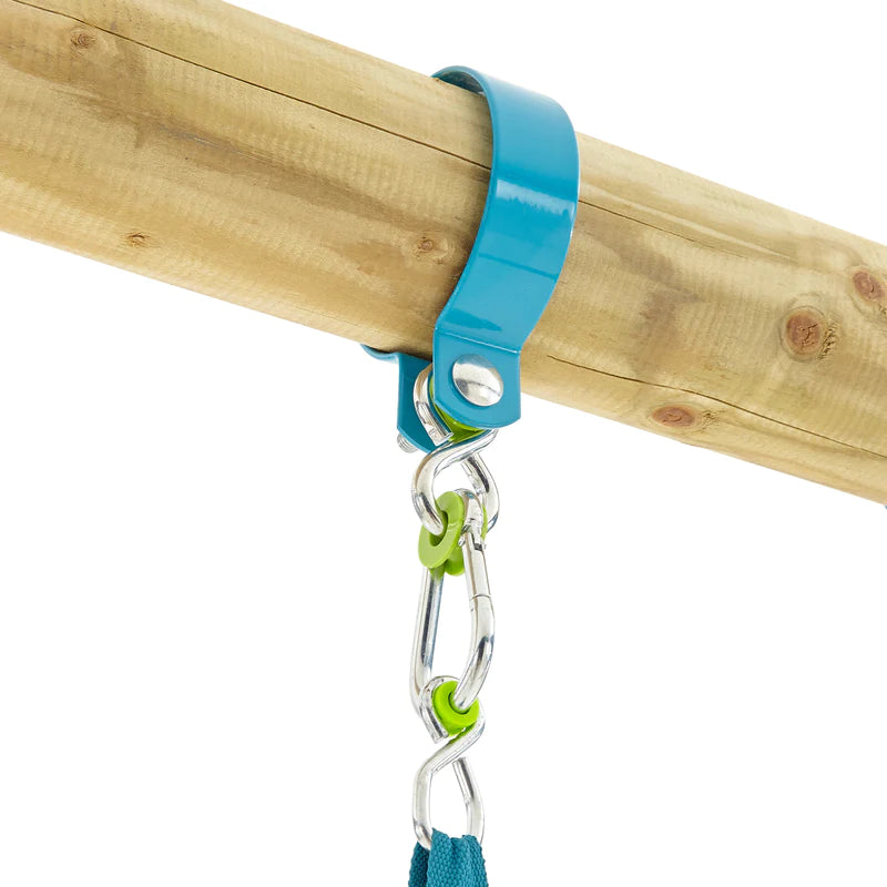 TP Knightswood Double & Deck Wooden Swing Set With Giant Nest Swing-FSC®
