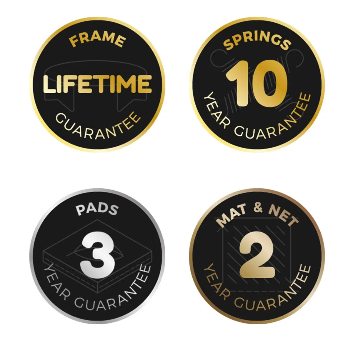 10ft x 6ft Akrobat Orbit Rectangular Trampoline