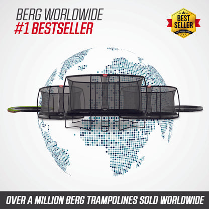 BERG Grand Champion Regular Green Trampoline with Safety Net