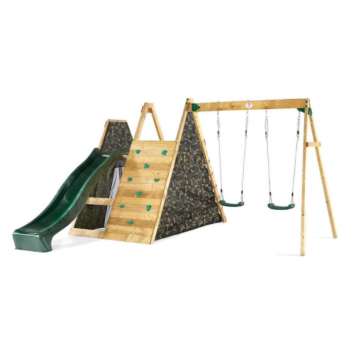 Climbing Pyramid Wooden Climbing Frame, Add Swing Option