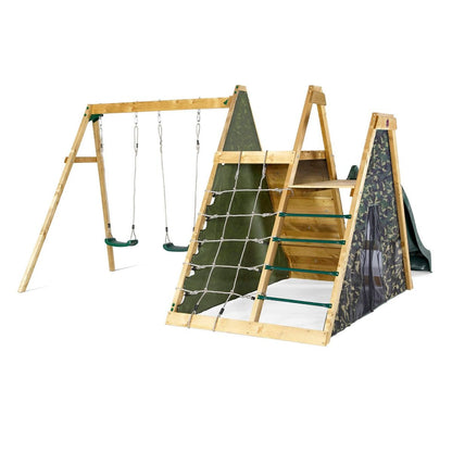 Climbing Pyramid Wooden Climbing Frame, Add Swing Option