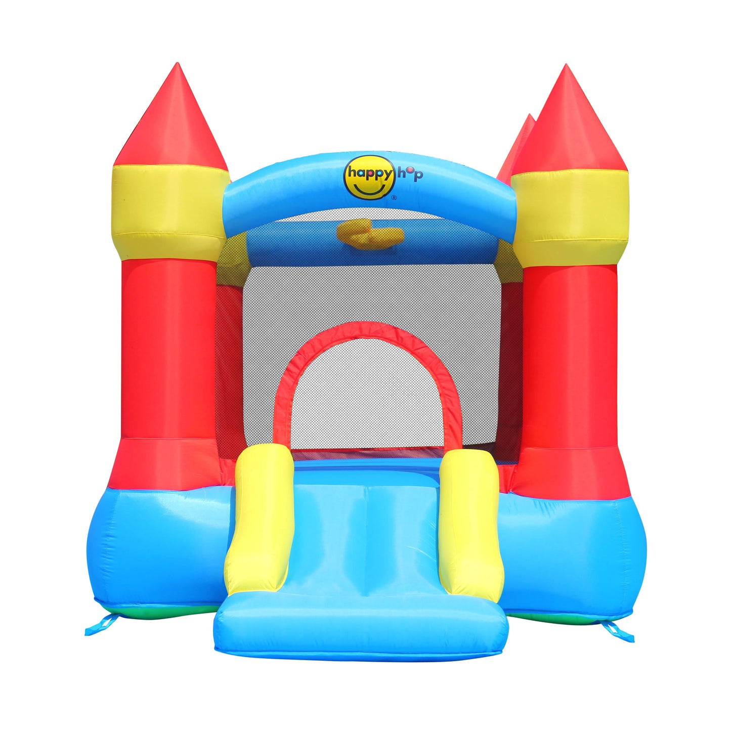 Happy Hop Castle Bouncer with Slide and Hoop