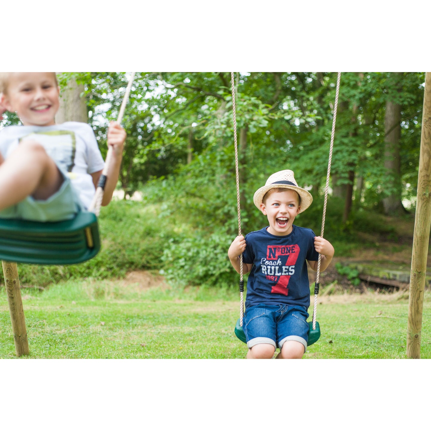Gibbon® Wooden Swing Set