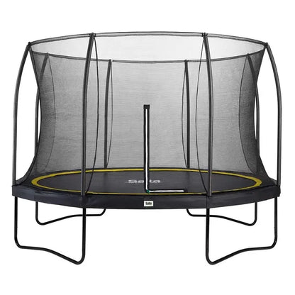 14ft Salta Black Round Comfort Edition Trampoline with Enclosure
