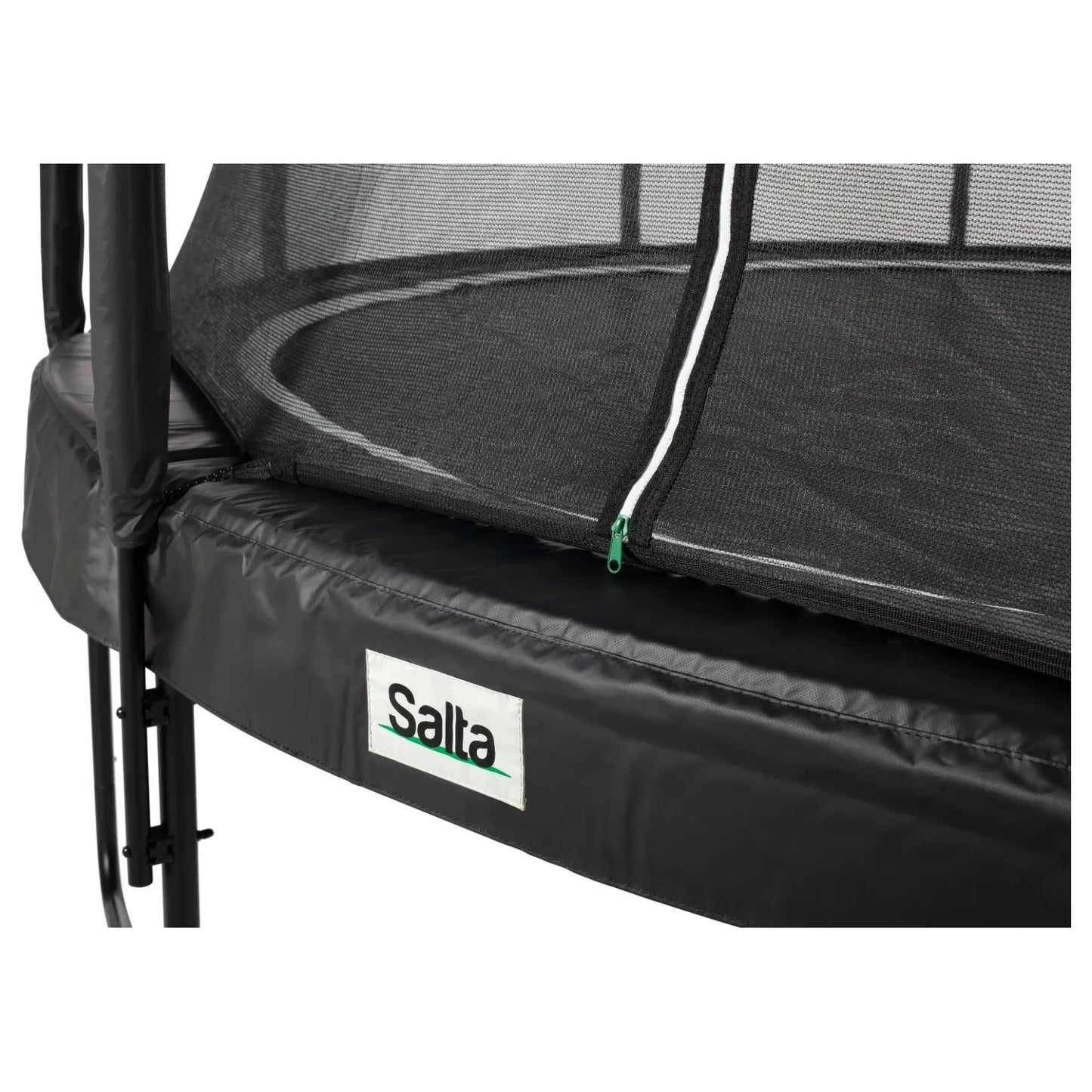12ft Salta Black Round Premium Edition Trampoline with Enclosure