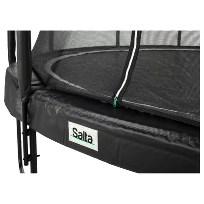 12ft Salta Black Round Premium Edition Trampoline with Enclosure
