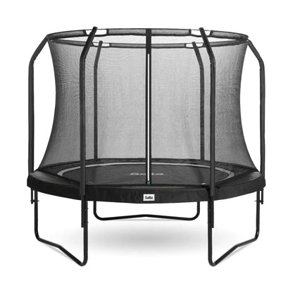 12ft Salta Black Round Premium Edition Trampoline with Enclosure