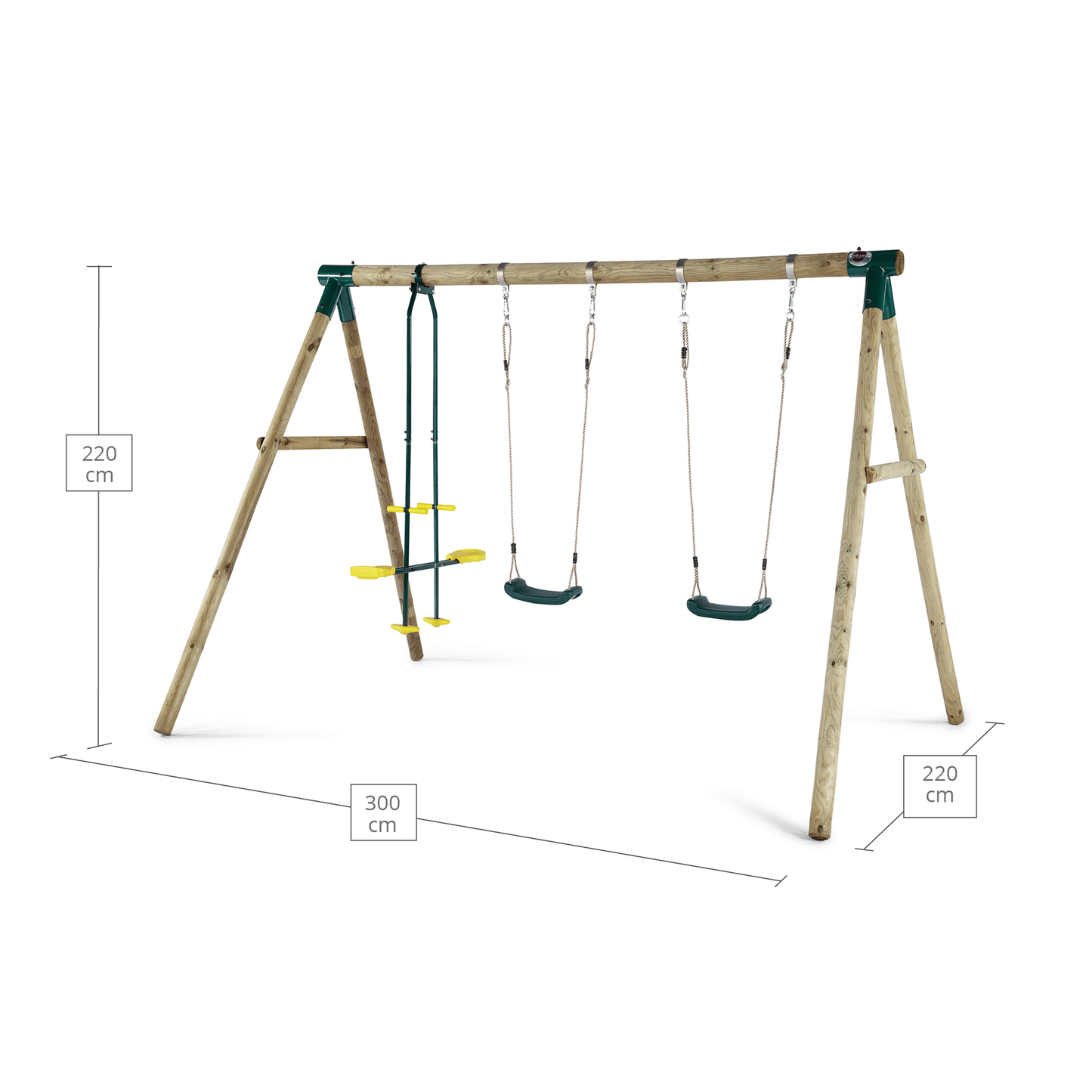 Colobus® Wooden Garden Swing Set
