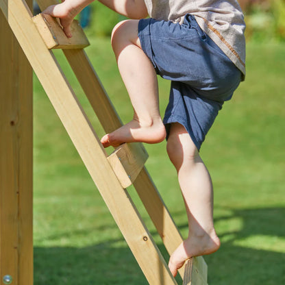 TP Treehouse Wooden Play Tower with Wavy Slide & Slide Lock - FSC® certified