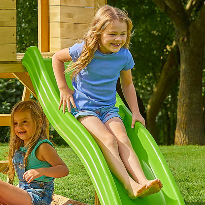 TP Treehouse Wooden Play Tower with Wavy Slide & Slide Lock - FSC® certified
