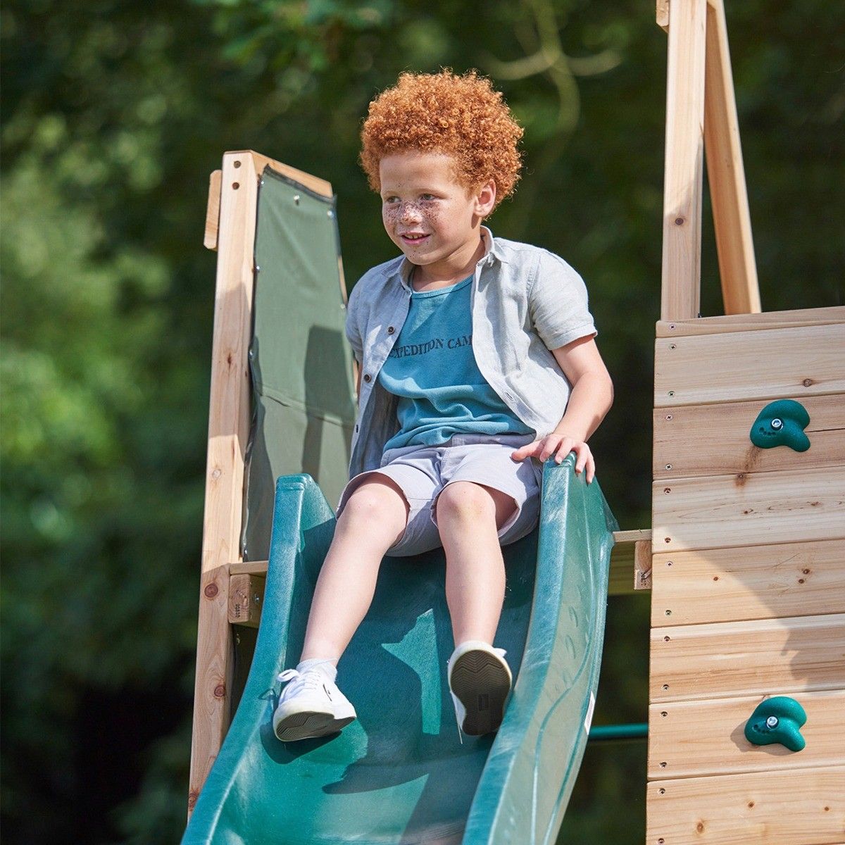 Climbing Pyramid Wooden Climbing Frame, Add Swing Option